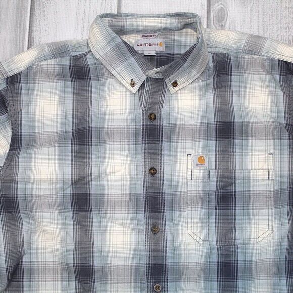 Carhartt Men's Casual Button Down Shirt - Picture 2 of 6